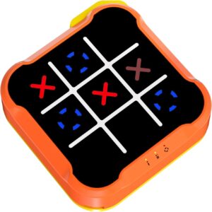 Tic Tac Toe Bolt Game, Handheld Electric Puzzle Game Console, Gift Ideal for Kids and Adults' Birthday, Electronic Board Games for Educational and Memory Growth, Portable Travel Games for Car Ride