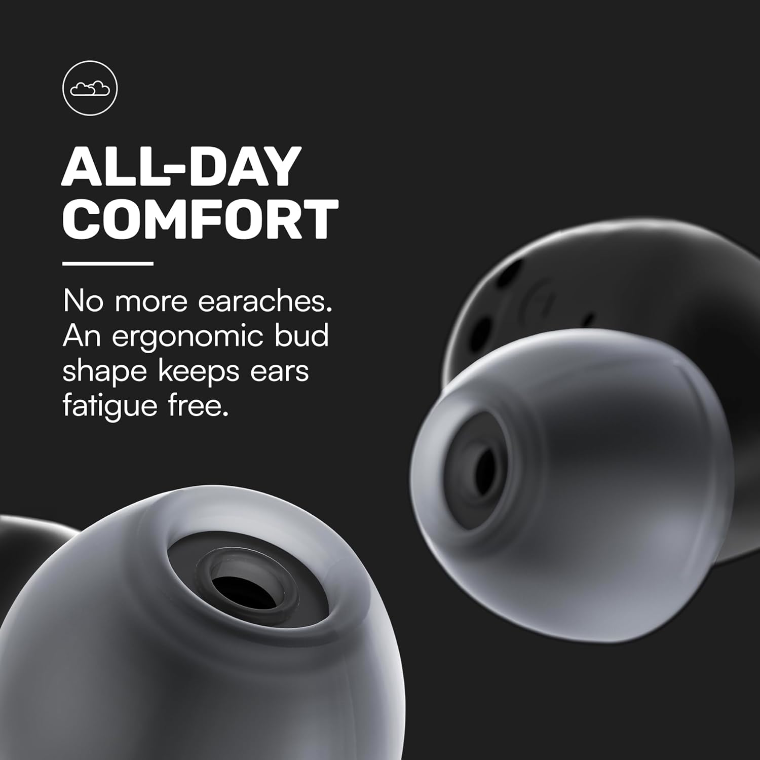 Raycon Everyday Earbuds (2024 Edition) - Bluetooth True Wireless in-Ear Buds with 32 Hours Playtime, Multpoint Technology, Extreme Comfort, and Active Noise Cancellation (Carbon Black) - Image 4