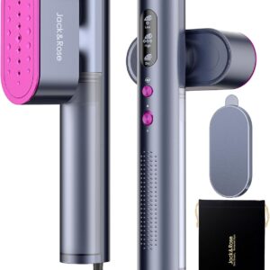 Jack ＆ Rose Travel Steamer for Clothes,110-220V Portable Steamer,15s Heat Up,Steamer ＆ Iron 2 In 1, Travel Size Garment Steamer,Large Ceramic Heat Panel,for Global ＆ Europe Traveling