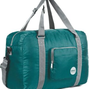 WANDF For Spirit Airlines Personal Item Bag 18x14x8 Foldable Travel Duffel Carry on Weekender Overnight for Women Men