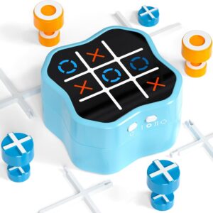Tic Tac Toe Game, 3-in-1 Electronic Handheld Games Console for Kids Memory Growth, Portable Puzzle Travel Games,Board Game for Kids and Adults, Christmas and Birthday Gifts for All Ages 3+