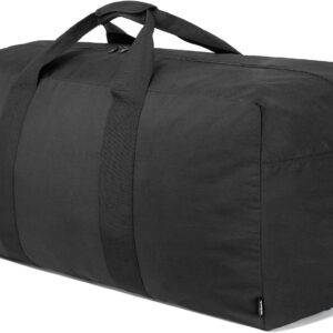 Vorspack Extra Large Duffle Bag for Travel - 100L Duffel Bag for Men Gear Bag for Storage Foldable Weekender Bag for Overnight Camping - Black