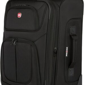 SwissGear Sion Softside Expandable Luggage, Black, Carry-On 21-Inch