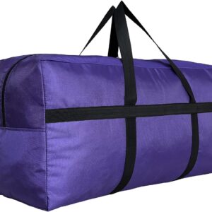 Extra Large Storage Duffle Bag with Zippers and Handles, Big Foldable Duffle Bag for Travel