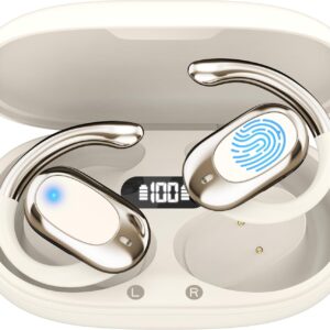 Real Time Translation Earbuds, AI Language Translator Earphone 3-in-1 Accents & Long Battery Life Translation Earbuds OWS 144 Languages & 8 Offline for Travel Business,(Milkywhite)