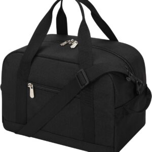 Small Gym Bag Carry On Bag - 12 in Mini Duffle Bag Lightweight for Overnight Travel（Black）