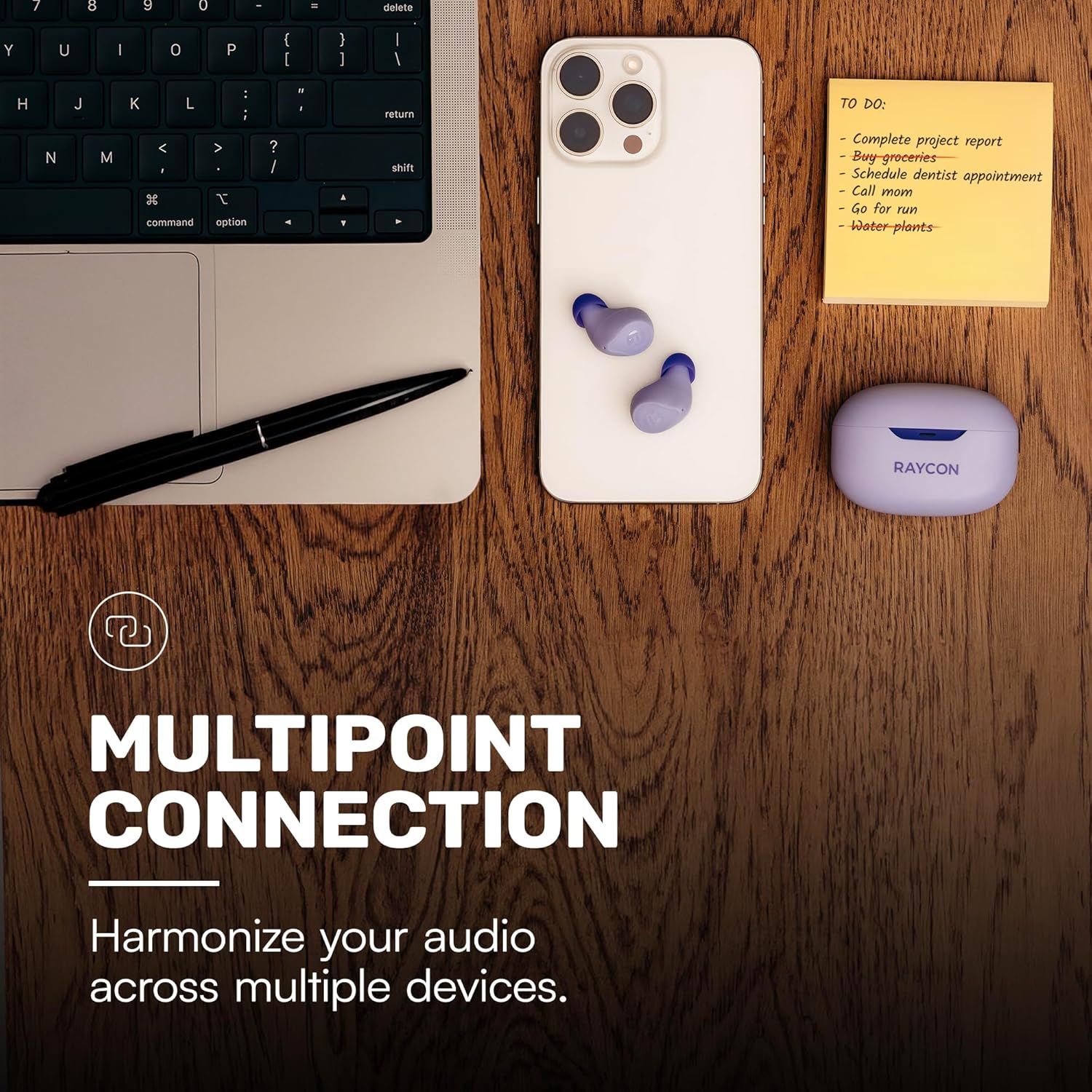 Raycon Everyday Earbuds (2024 Edition) - Bluetooth True Wireless in-Ear Buds with 32 Hours Playtime, Multpoint Technology, Extreme Comfort, and Active Noise Cancellation (Carbon Black) - Image 5