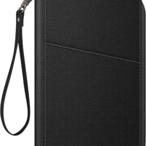 Fintie Family Passport Holder Wallet, RFID Blocking Travel Document Organizer Clutch Bag Credit Cards Case Cover for Women Men