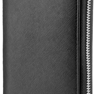 RFID Travel Wallet Passport Holder w/Zipper - Organizer Bag for Travel Documents – Safety Essentials Cover for Men Women